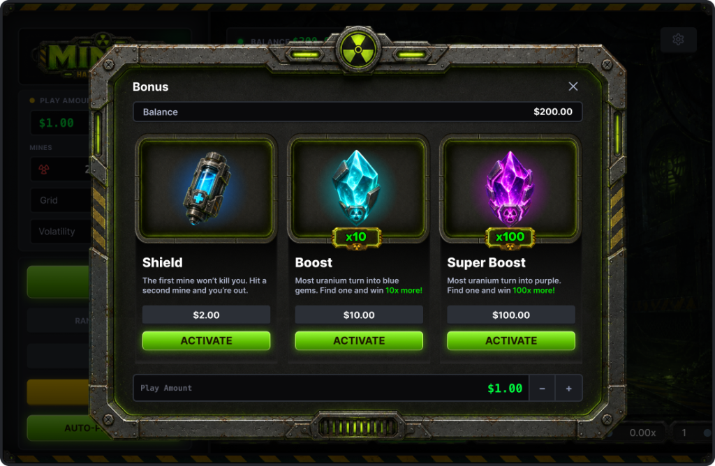Bonus Screen